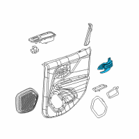 OEM 2016 Jeep Renegade Handle-Inside Release Diagram - 5XA35SLUAA