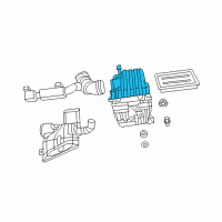 OEM Chrysler Sebring Cover-Air Cleaner Diagram - 68039727AA