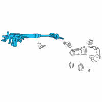 OEM 2002 Honda Accord Column Assembly, Steering Diagram - 53200-S84-G04