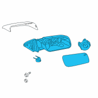 OEM 2015 Ford Flex Mirror Diagram - DA8Z-17683-CA