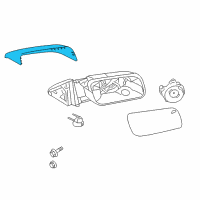 OEM 2015 Ford Flex Mirror Cover Diagram - 8A8Z-17D743-AA