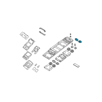 OEM 2008 Nissan Quest Lamp Assembly-Spot, Roof Console Diagram - 26430-ZM90B