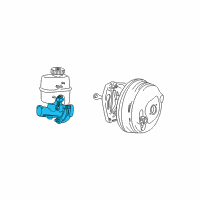 OEM 2002 Jeep Liberty Brake Mastr Cylinder Diagram - 5072526AB