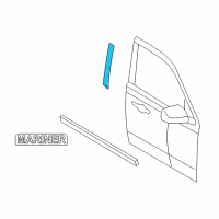 OEM 2008 Mercury Mariner Upper Molding Diagram - 8L8Z-7820555-AA