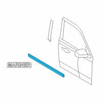 OEM Mercury Mariner Belt Weatherstrip Diagram - BL8Z-7821453-BA