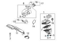 OEM 2020 Hyundai Sonata Insulator Diagram - 28160-L1100
