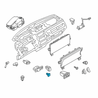 OEM Lincoln Switch Assembly Diagram - JL7Z-54432A38-BA