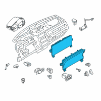 OEM Lincoln Cluster Assembly Diagram - JL7Z-10849-AA