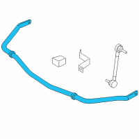 OEM 2009 Ford Mustang Stabilizer Bar Diagram - 7R3Z-5482-E