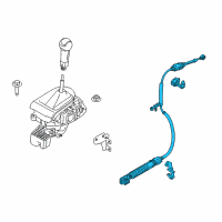 OEM 2020 Ford Mustang Shift Control Cable Diagram - JR3Z-7E395-B