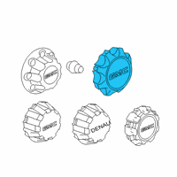 OEM GMC Hub Cap Diagram - 9597794