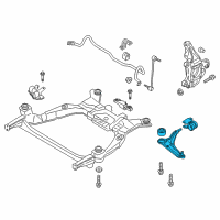 OEM 2019 Ford SSV Plug-In Hybrid Lower Control Arm Diagram - GS7Z-3078-B