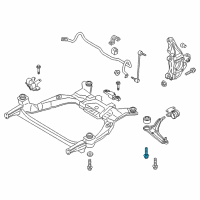 OEM 2015 Ford Fusion Lower Control Arm Mount Bolt Diagram - -W715672-S439