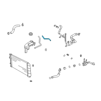 OEM 2005 Pontiac Sunfire Radiator Surge Tank Inlet Hose Assembly Diagram - 22612390