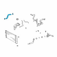 OEM Pontiac Radiator Inlet Hose (Upper) Diagram - 22661206