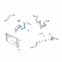 OEM 2002 Chevrolet Cavalier Radiator SURGE TANK Inlet Hose Diagram - 22734907