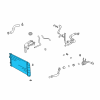 OEM Pontiac Sunfire Radiator Assembly Diagram - 89018532