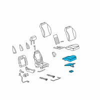 OEM 2008 Saturn Aura Seat Cushion Pad Diagram - 20824277