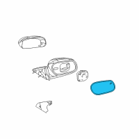 OEM 1997 Ford Crown Victoria Glass Diagram - F8AZ-17K707-AA