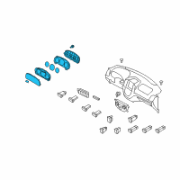 OEM 2010 Hyundai Santa Fe Cluster Assembly-Instrument Diagram - 94011-0W000