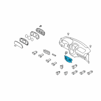 OEM Hyundai Santa Fe Heater Control Assembly Diagram - 97250-2B155-CA