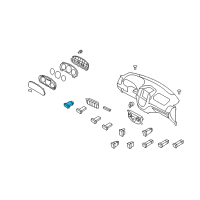 OEM 2011 Hyundai Santa Fe Switch Assembly-Front Defroster Diagram - 93720-2B001