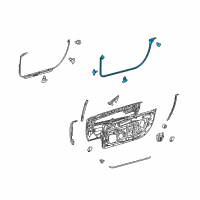 OEM 2022 Lexus LC500h WEATHERSTRIP, FR Doo Diagram - 67861-11020