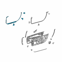 OEM 2022 Lexus LC500h WEATHERSTRIP, Front Door Diagram - 67863-11010