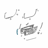 OEM 2020 Lexus LC500 WEATHERSTRIP, Front Door Diagram - 67865-11010