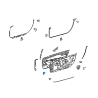 OEM 2020 Toyota Tacoma Door Shell Seal Diagram - 67837-04010