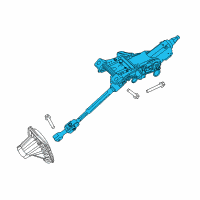 OEM Lincoln MKX Column Assembly Diagram - F2GZ-3C529-H