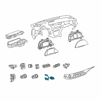 OEM Lexus LS500 Switch, Brake Hold Diagram - 84392-50010