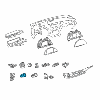 OEM Lexus ES250 Switch, Push Start Diagram - 89611-11010