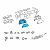 OEM 2020 Lexus LS500 Meter Assembly, COMBINAT Diagram - 83800-50L70