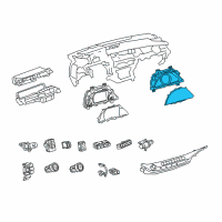 OEM 2020 Lexus LS500 METER ASSY, COMBINAT Diagram - 83800-50N50