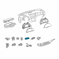 OEM Lexus Switch Assembly, Luggage Diagram - 84840-50070