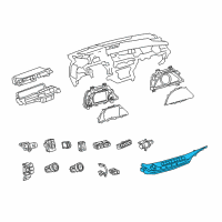 OEM Lexus LS500h Control Assembly, Air Co Diagram - 55900-50500