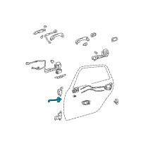 OEM 2011 Toyota Avalon Door Check Diagram - 68630-AC022