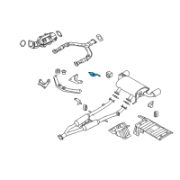 OEM Nissan 370Z Bracket Exhaust Mounting Diagram - 20741-JL00A