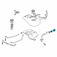 OEM 2018 Acura MDX Shutter Set, Fuel (Cap Less) Diagram - 17060-TG7-A01