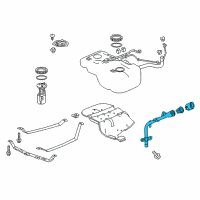 OEM 2016 Honda Pilot Pipe, Fuel Filler Diagram - 06160-TG7-A11