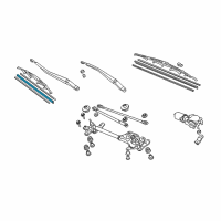 OEM 2003 Honda Accord Rubber, Blade (450MM) Diagram - 76632-SDA-A01