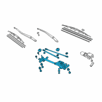 OEM 2005 Honda Accord Link, FR. Wiper Diagram - 76530-SDN-A01