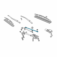 OEM 2005 Honda Accord Rod Unit B Diagram - 76550-SDN-A01