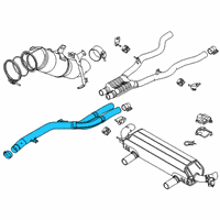 OEM BMW 840i xDrive FRONT PIPE Diagram - 18-30-8-744-798