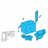 OEM 2001 Toyota Corolla Heater Assembly Diagram - 87150-02060