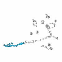 OEM Lexus ES350 Front Exhaust Pipe Assembly Diagram - 17410-31430