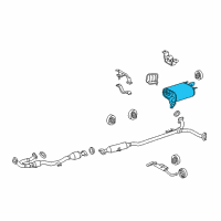 OEM 2008 Lexus ES350 Exhaust Tail Pipe Assembly Diagram - 17430-31520