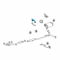 OEM 2011 Lexus ES350 Bracket, Exhaust Pipe Support, NO.1 Diagram - 17571-31180