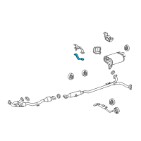 OEM 2011 Lexus ES350 Bracket, Exhaust Pipe NO.1 Support Diagram - 17584-31030